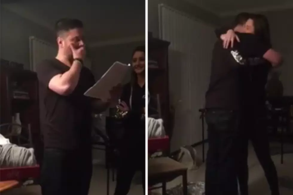 Girl Presents Dad With Adoption Papers as a Birthday Gift