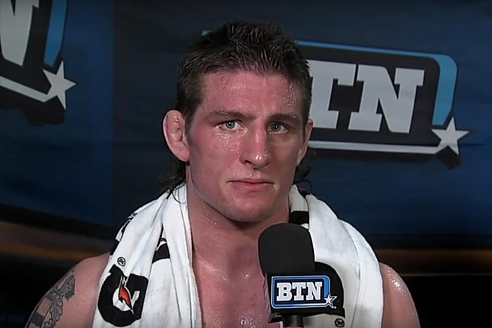 Iowa Wrestling Champion Sammy Brooks Gives Hilarious Interview About His Mullet