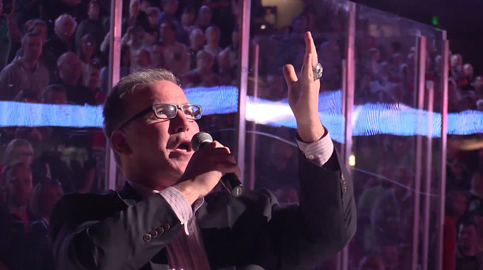 Jim Cornelison Sings National Anthem at Quad City Mallards Game