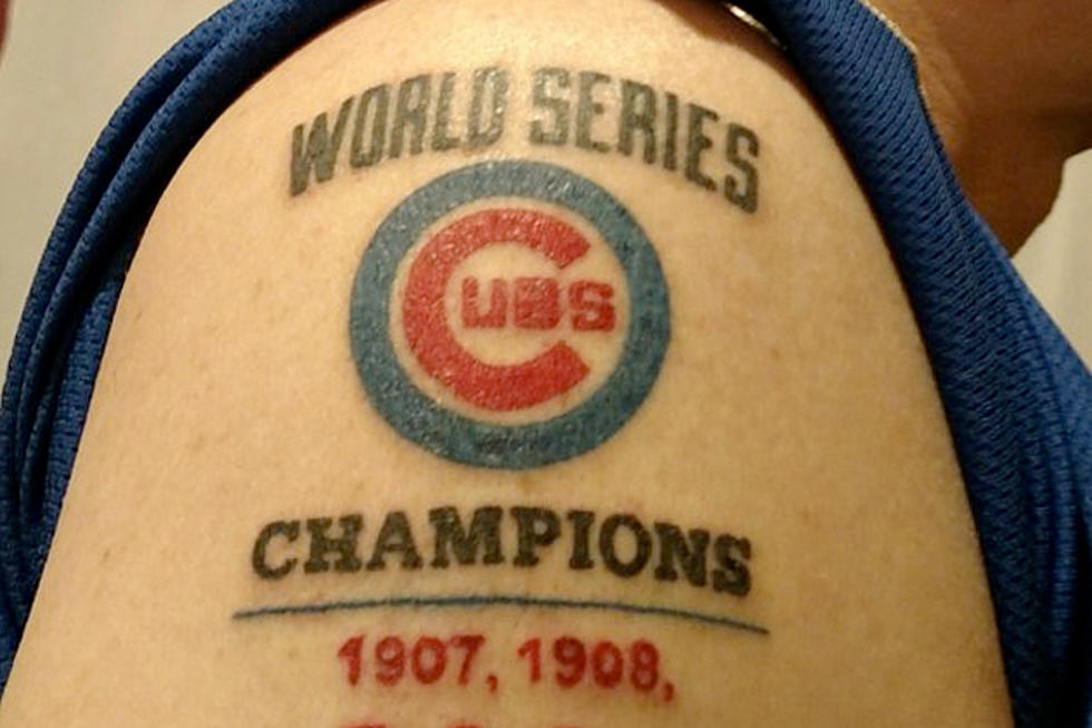 Chicago Cubs Fan Gets World Series Tattoo Early