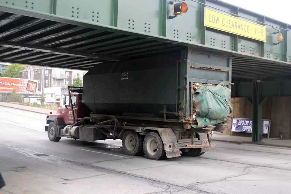 Brady Street’s Truck-Eating Bridge Takes Out the Trash