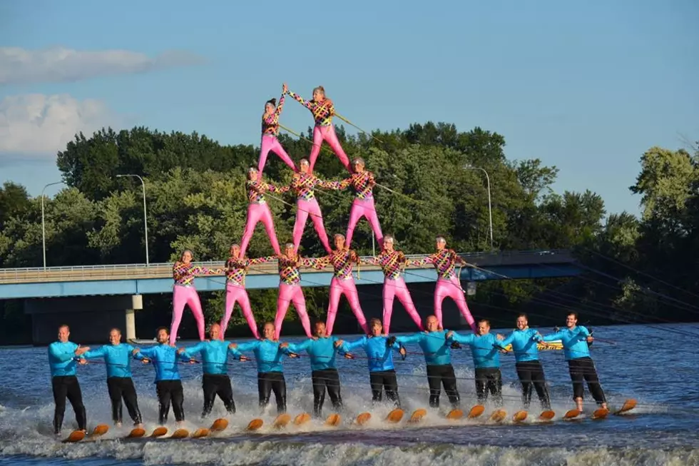 GoPro Goes to the Top of a Water Ski Pyramid and Then to the Bottom of the Rock River