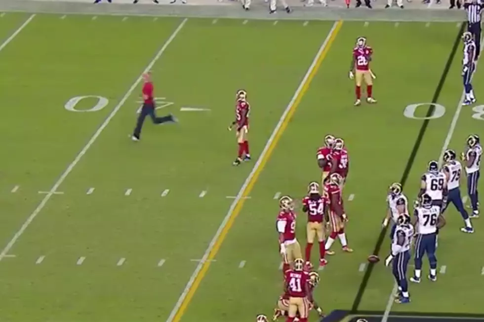 Idiot Runs on Field During Monday Night Football, Gets His Own Play-By-Play