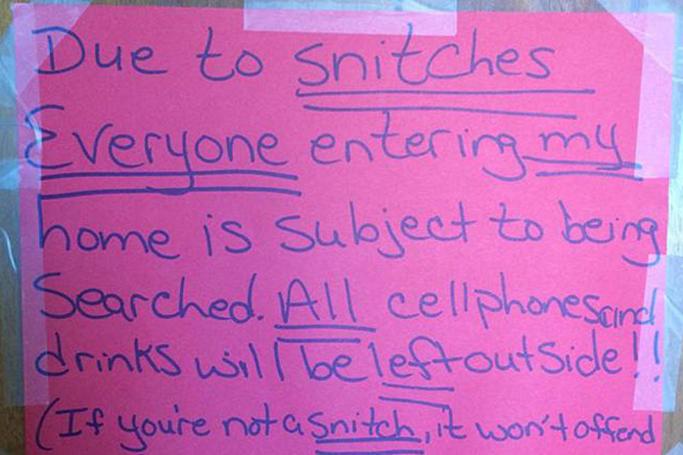 Drug Dealer Busted Because of Her Pink Anti-Snitching Sign