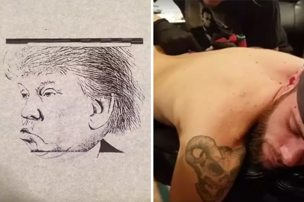 Rock Island Man Loses Bet, Has to Get a Trump Stamp Tattoo