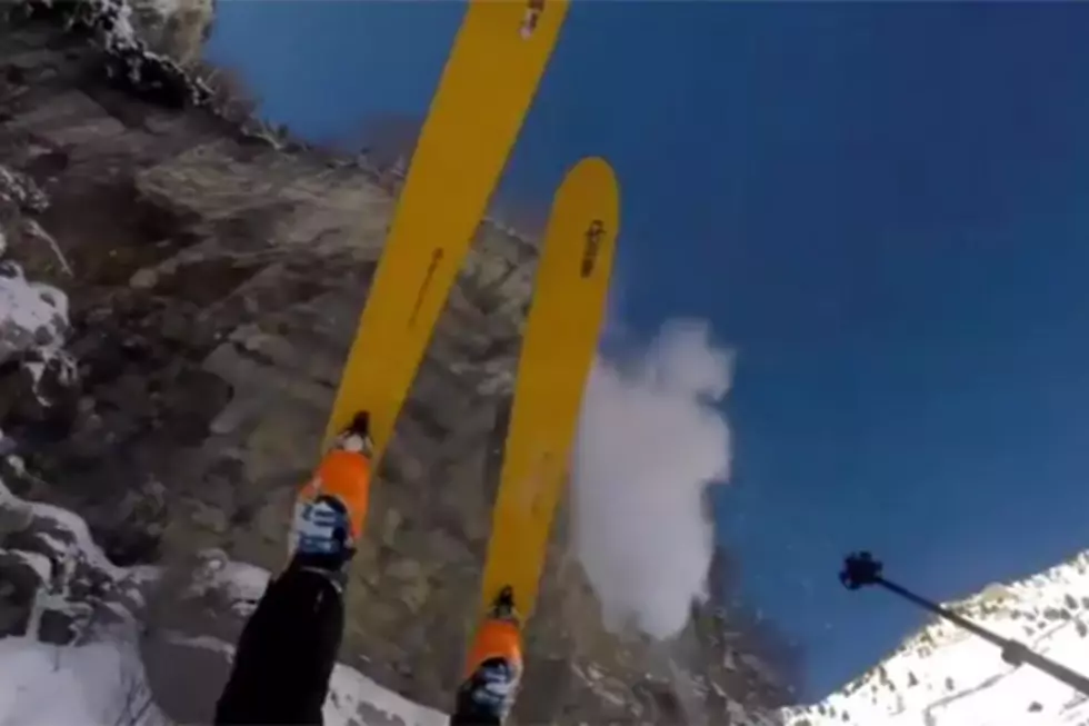 Skier Falls Off Steep Cliff, Survives Unscathed