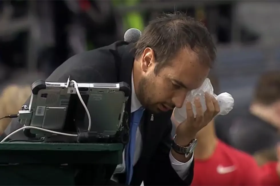 Watch a Tennis Umpire Get Drilled in the Eye by a Ball