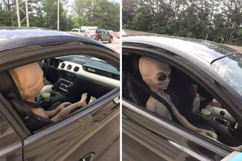 Driver Busted With Life-Size Stuffed Alien in His Passenger Seat