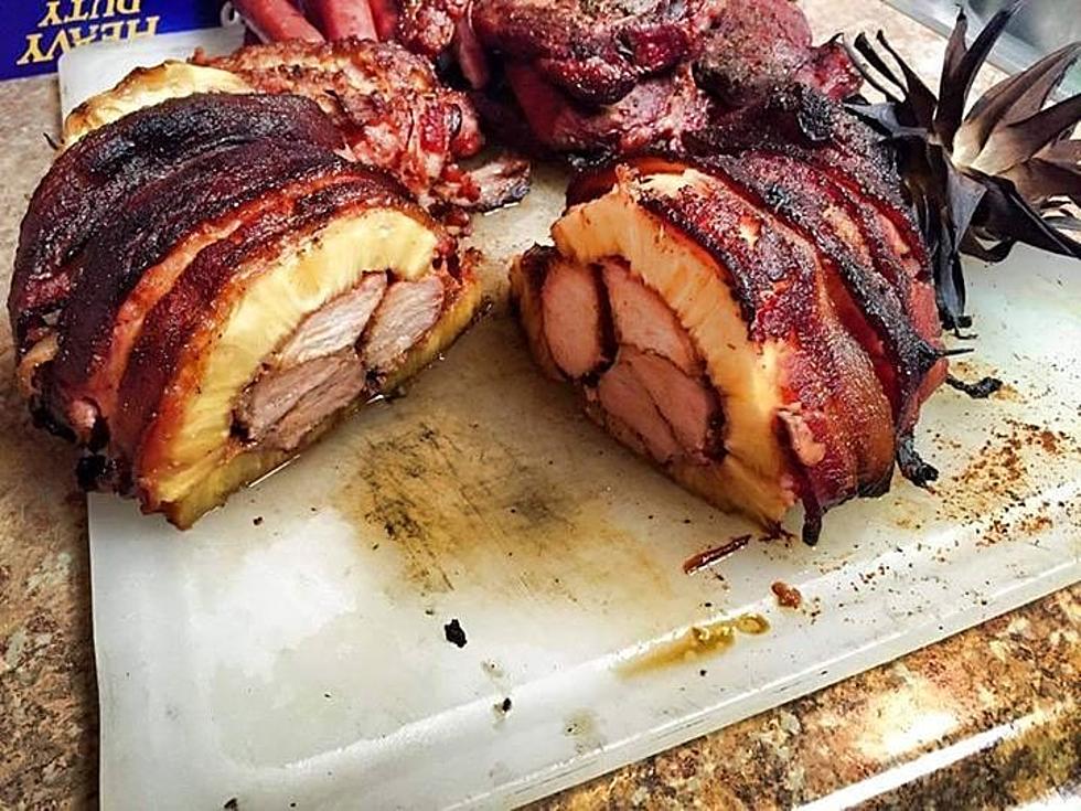 Meet the Swineapple: A Pineapple Stuffed With Ham and Wrapped in Bacon