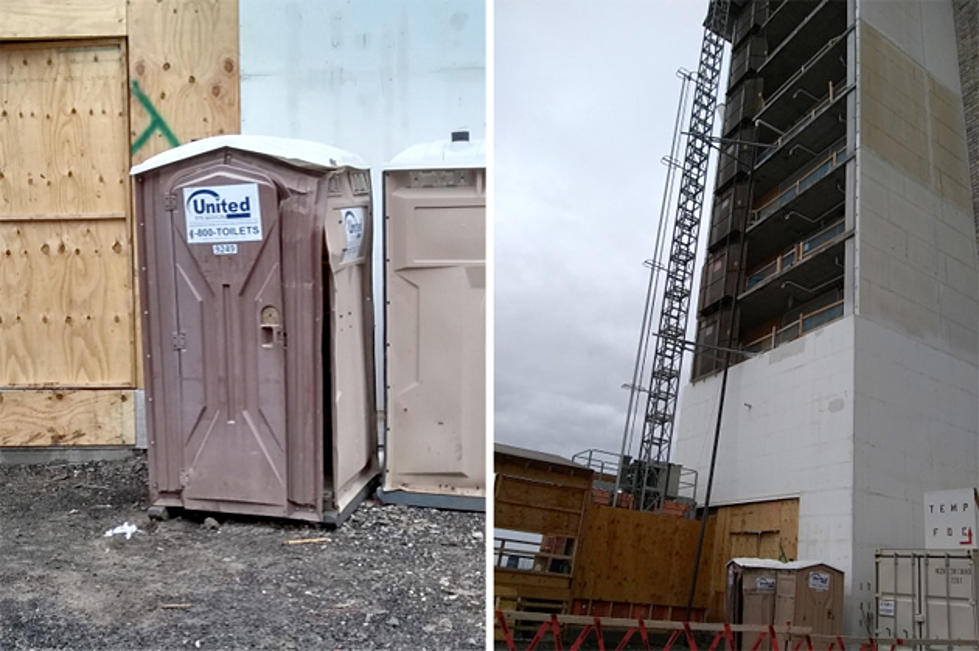 Construction Worker Survives Eight-Story Fall By Landing on Port-a-Potty