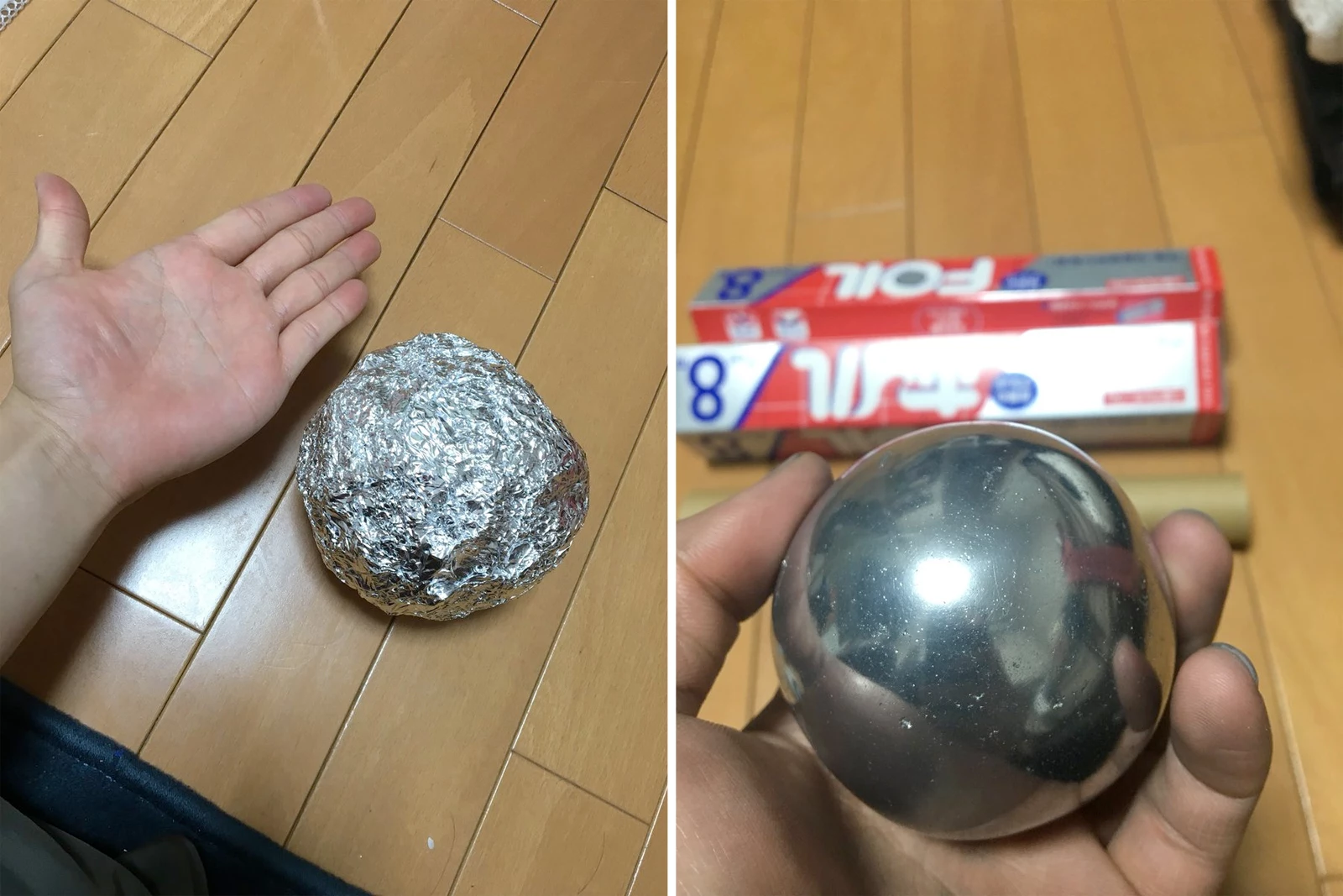 People Are Microwaving Foil Balls to Smooth Them Out