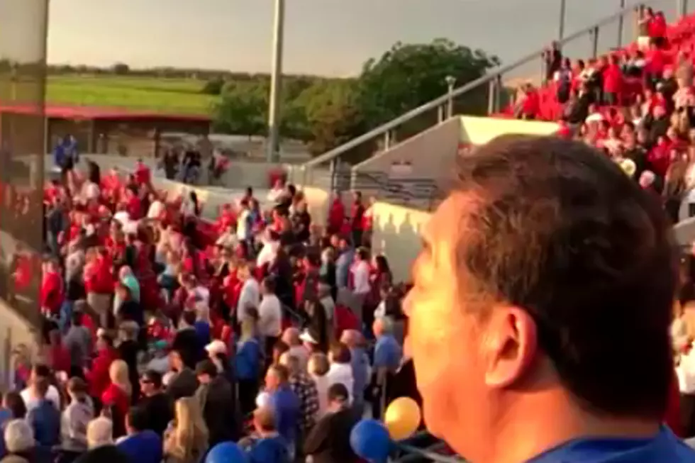 Crowd at Softball Game Sings A Cappella National Anthem