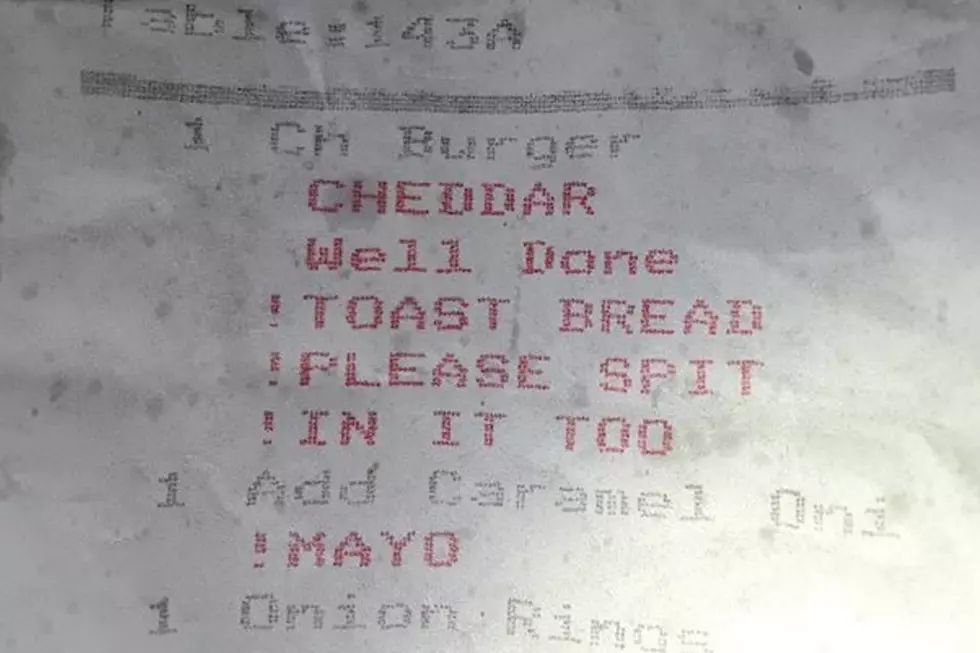 Diner Shocked to Find Receipt Called For Spit in Burger