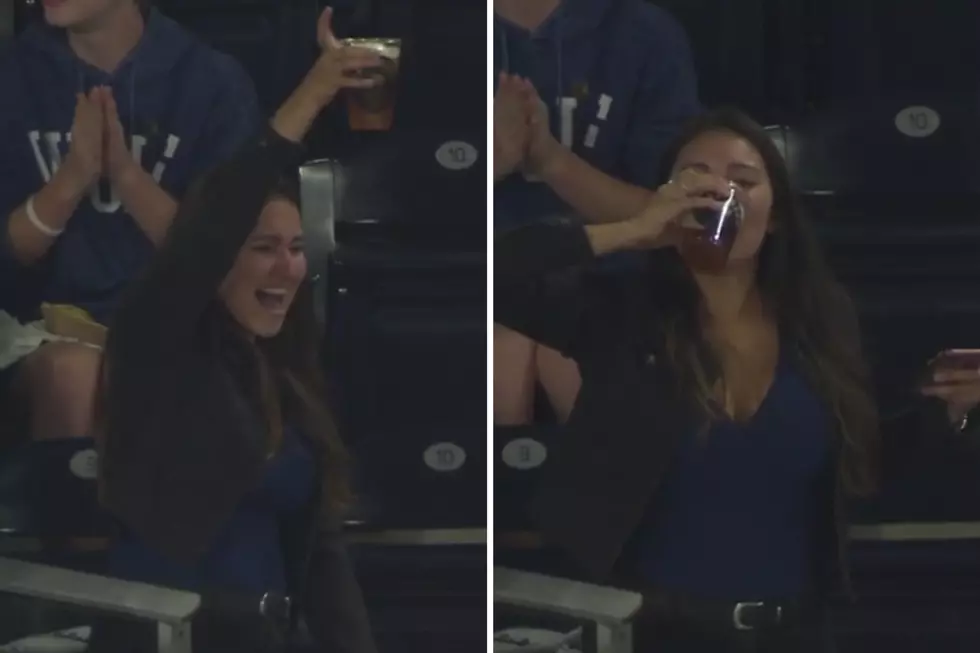 Fan Catches Foul Ball in Her Beer, Chugs It Like a Champ