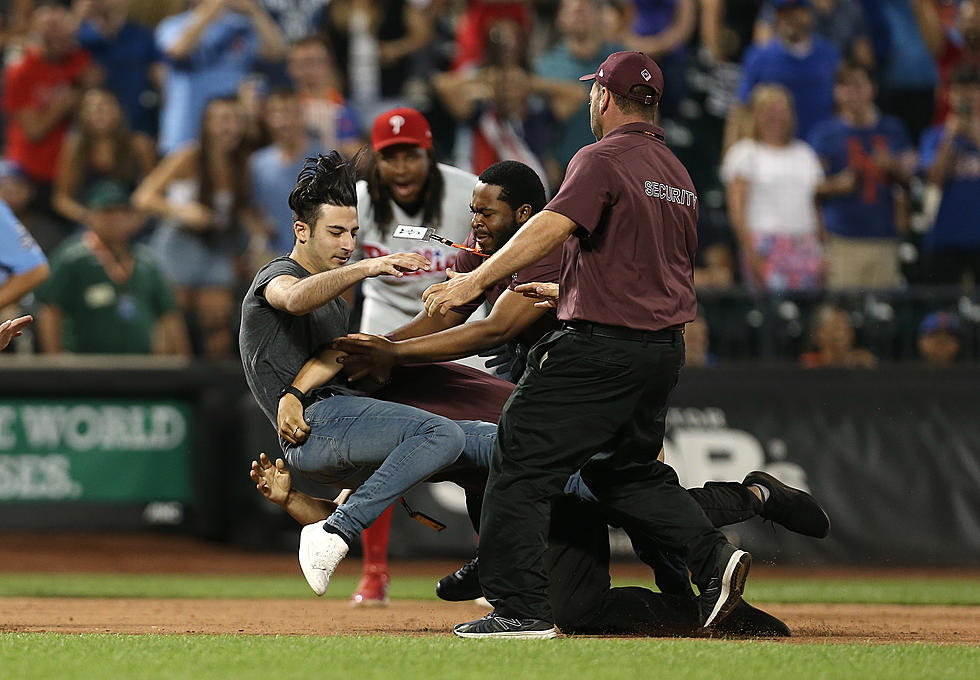 Security Body-Slams Fan On Field at Mets-Phillies Game