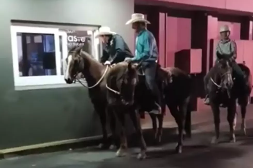 Cowboys Ride Horses Through KFC Drive-Thru