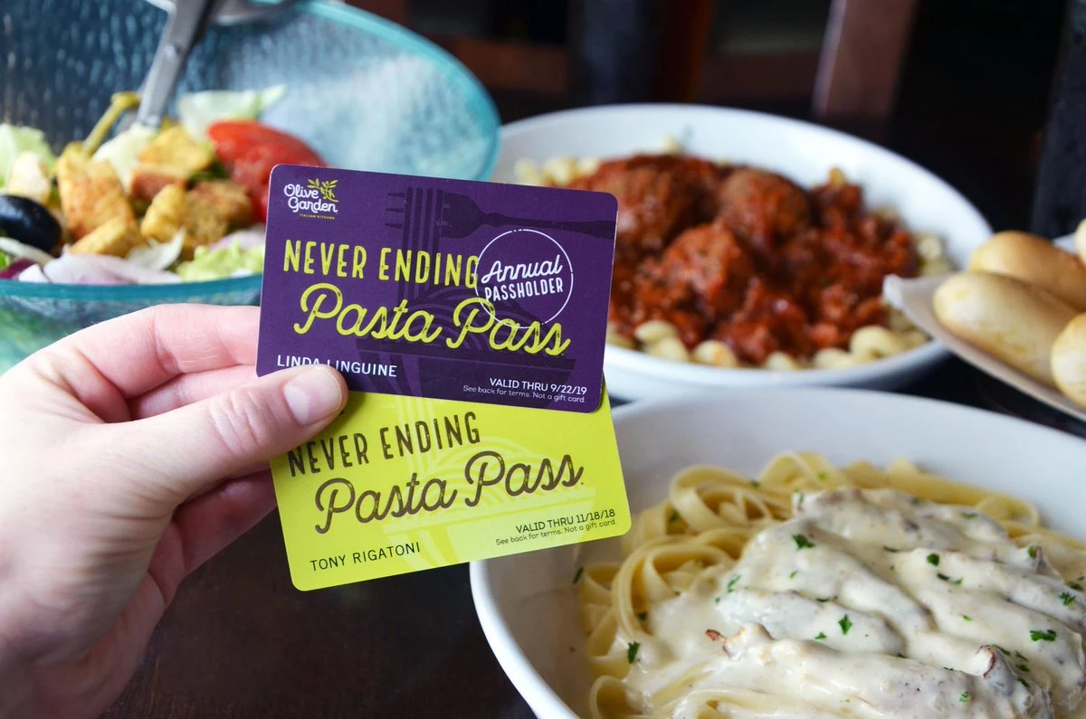 Olive Garden's Pasta Pass Is Back With Unlimited Pasta For a Year