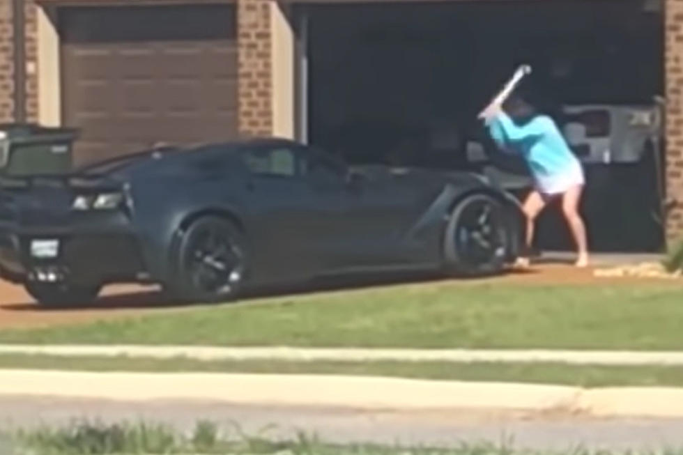 Angry Wife Takes Giant Wrench to Husband&#8217;s Corvette