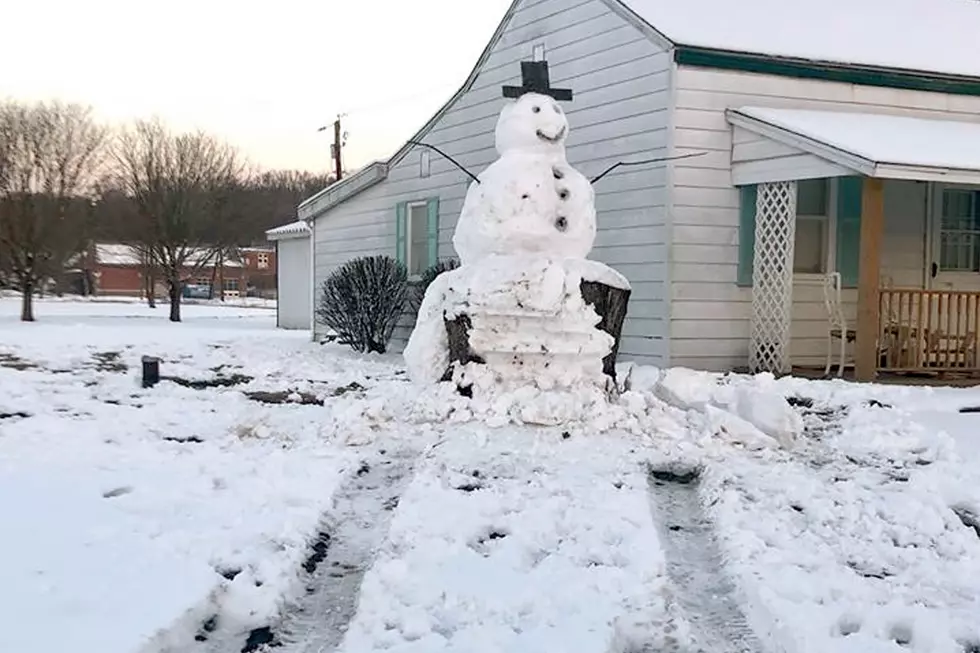 Vandal Crashes Into Snowman Not Realizing It Was Built Over a Tree Stump