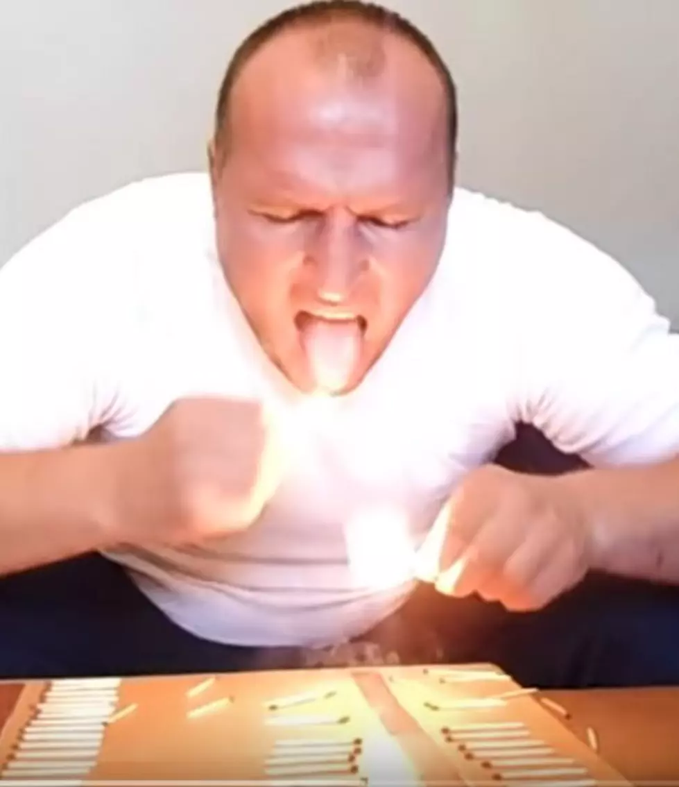 Man Wins Guinness World Record For Most Matchsticks Extinguished On Tongue