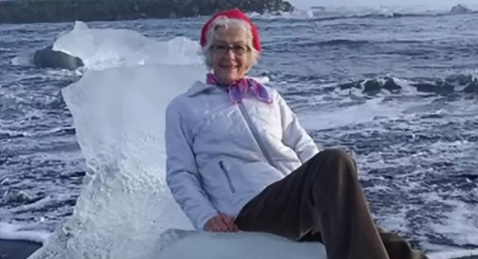 Grandma Poses on a Throne-Shaped Chunk of Ice, Then Has to Be Rescued When It Floats Out to Sea