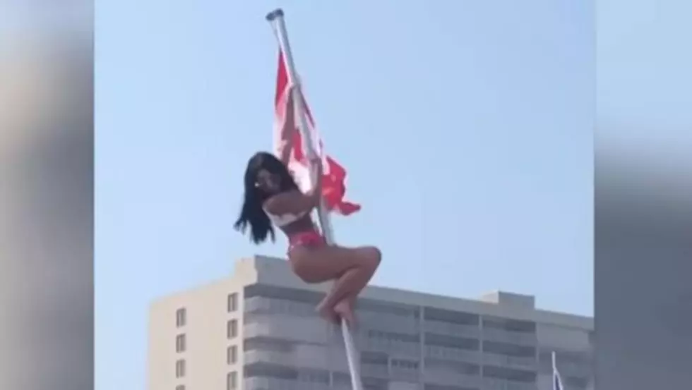 Hillarious Moment College Student On Spring Break Falls Off Pole