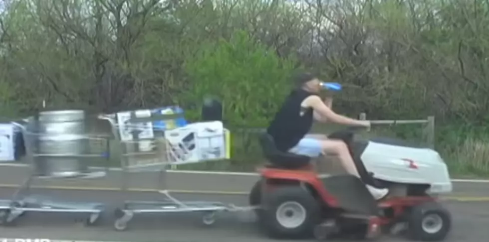 Canadian Was Excited It Warmed Up to 12 Degrees He Went for a Drunk Joyride on His Lawnmower