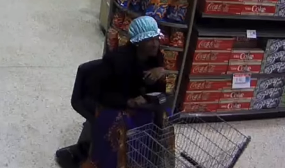 Man Wearing a Baby Bonnet Stole Baby Formula from a Grocery Store