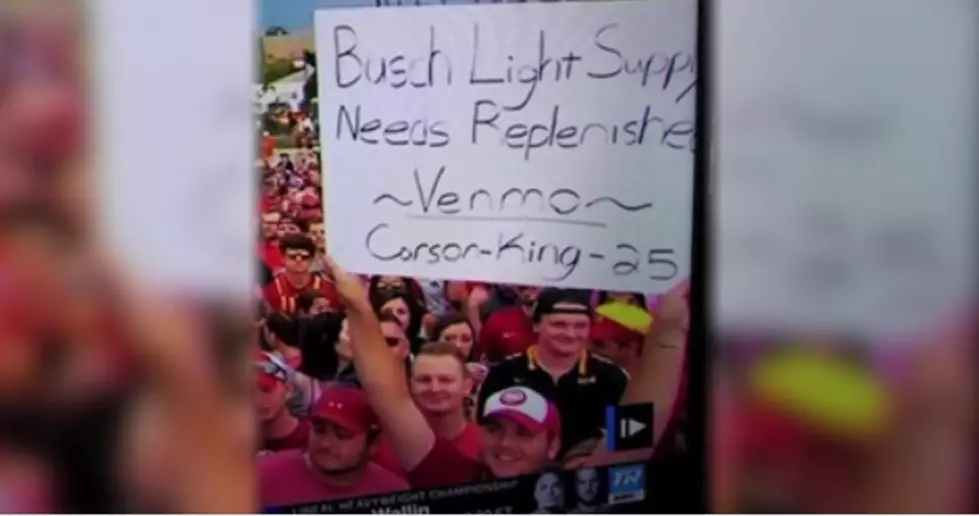 Iowa State Fan&#8217;s &#8216;I Need Beer Money&#8217; Sign Raised Over $7,000, and He&#8217;s Giving It All To Children&#8217;s Hospital