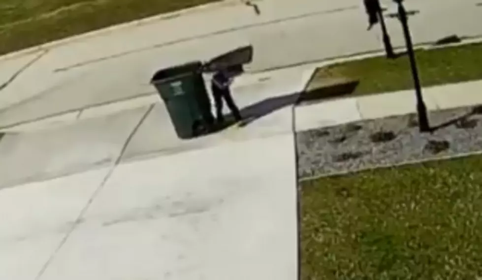 Kid and His Trash Bin Are Defeated by the Wind
