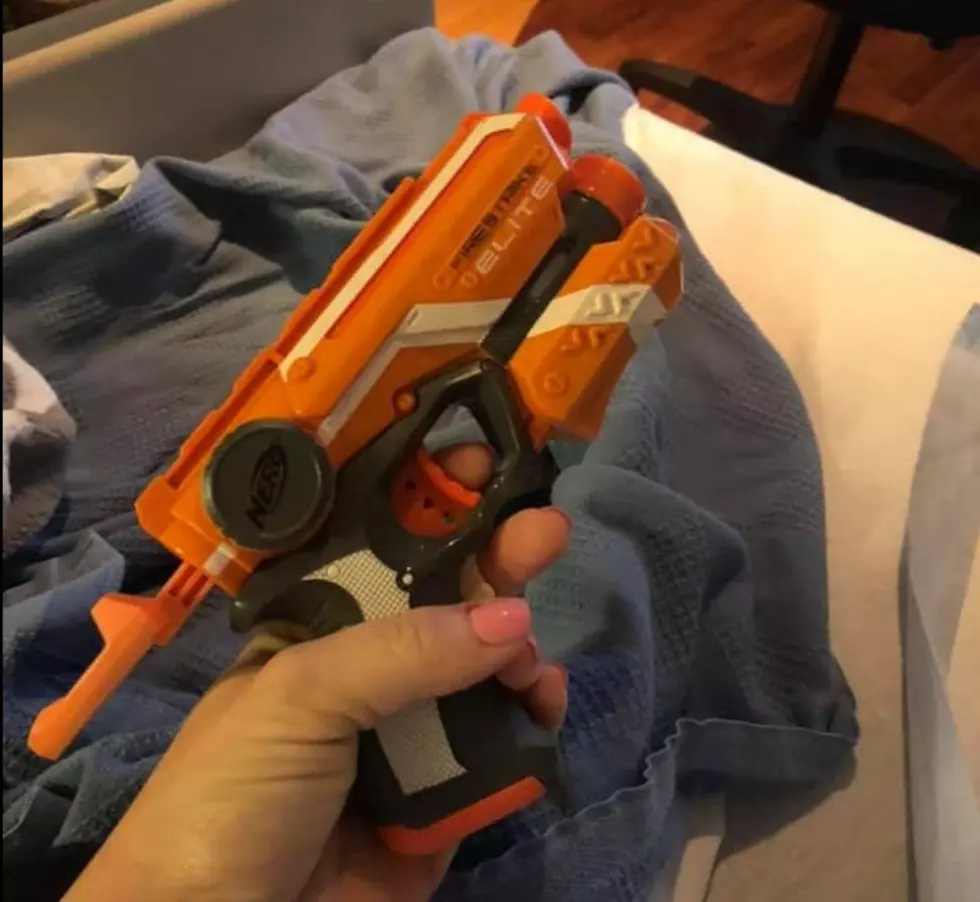 Mom Brings Nerf Gun to Hospital to Keep Husband Awake During Delivery