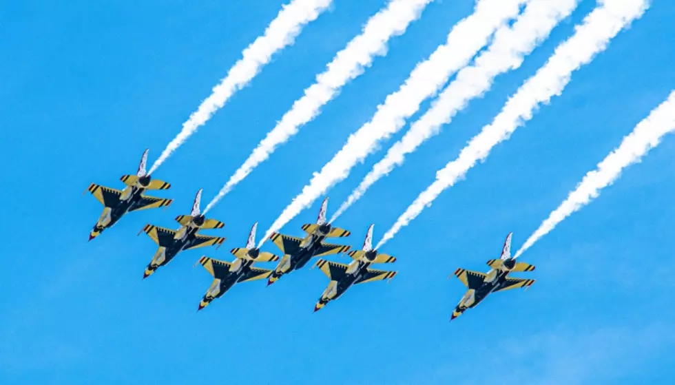 Blue Angels and Thunderbirds Spotted Practicing Together