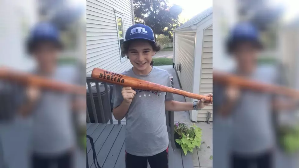 Iowa Kid Handmakes Baseball Bat Out of Downed Tree Branch After Derecho
