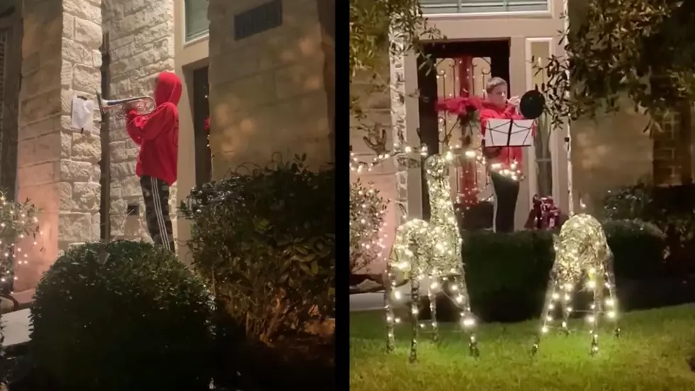 Teen Honors Fallen Marine By Playing Mellophone in Front of His Home Every Night