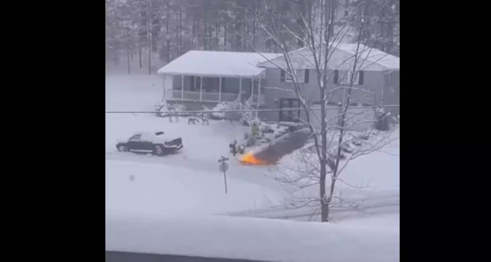 [Watch] Guy Uses Flamethrower To Remove Snow From Driveway