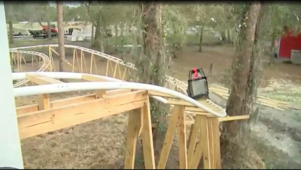 Man Builds Roller Coaster in Backyard