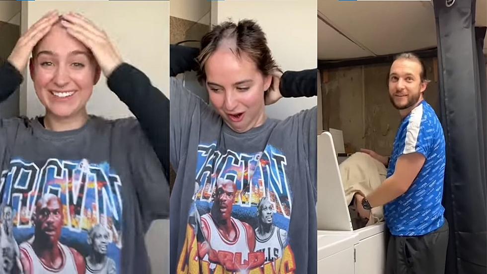 Husband&#8217;s Priceless Reaction to Wife Shaving Head