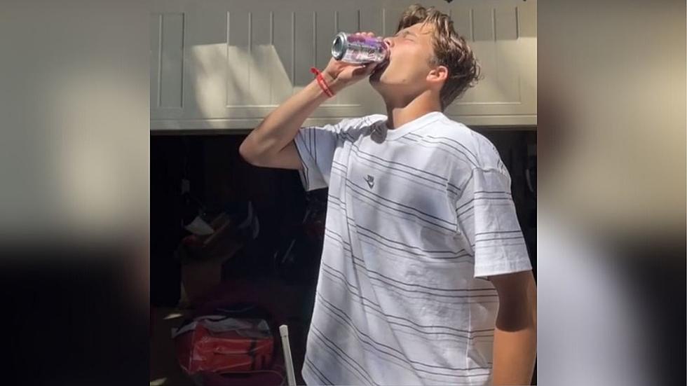 Guy Thinks He Can Chug a Sparkling Water and Not Burp, But He Couldn’t Be More Wrong