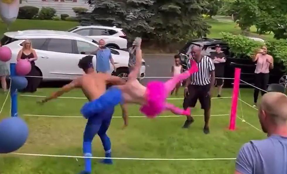 WWE Match is The Perfect Gender Reveal Party Format