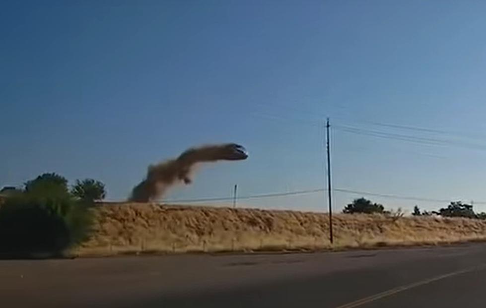 Car Flies Over Highway, Narrowly Missing Powerline