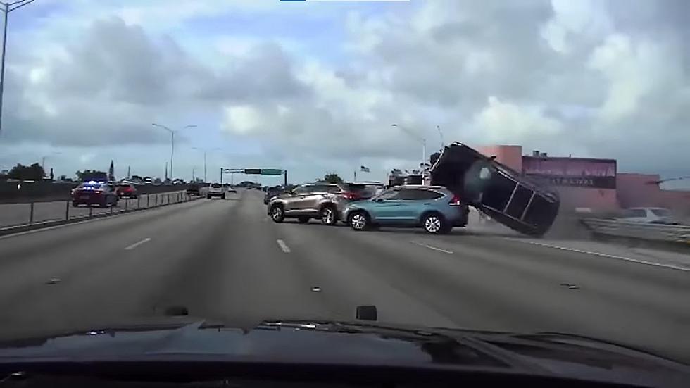 DASHCAM: Police Chase Ends In Wild Crash on Florida Interstate