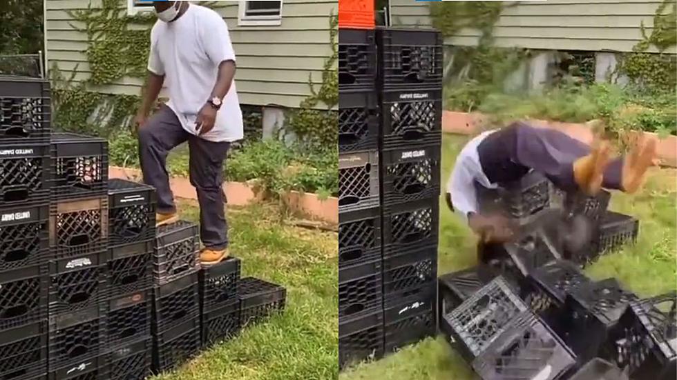 TikTok&#8217;s Milk Crate Challenge Is The Newest Dumb But Hilarious Challenge