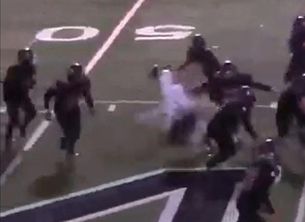 VIDEO: Football Player Intercepts Quarterback&#8217;s Pitch to Running Back, Runs It In