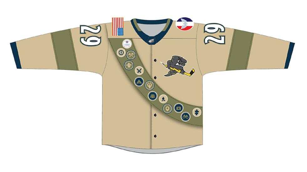 Quad City Storm To Auction Game Worn Boy Scout Themed Jerseys