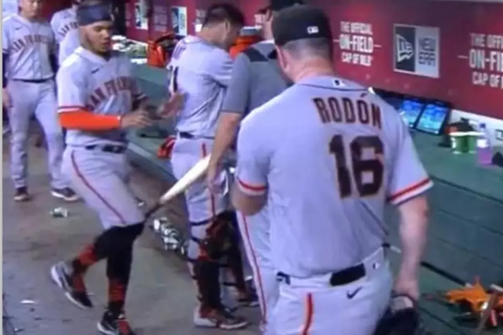 Giants Pitcher Angrily Kicked Bat In Dugout, Hit Teammate in Leg
