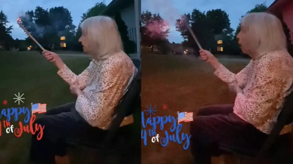 98-Year-Old Grandma Tries A Roman Candle For The First Time