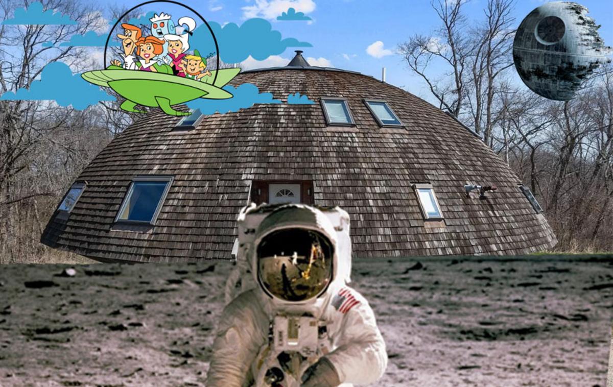 Getting A Rocketship Home IL Spaceship House Was Actually Built to SPIN About 330 Degrees
