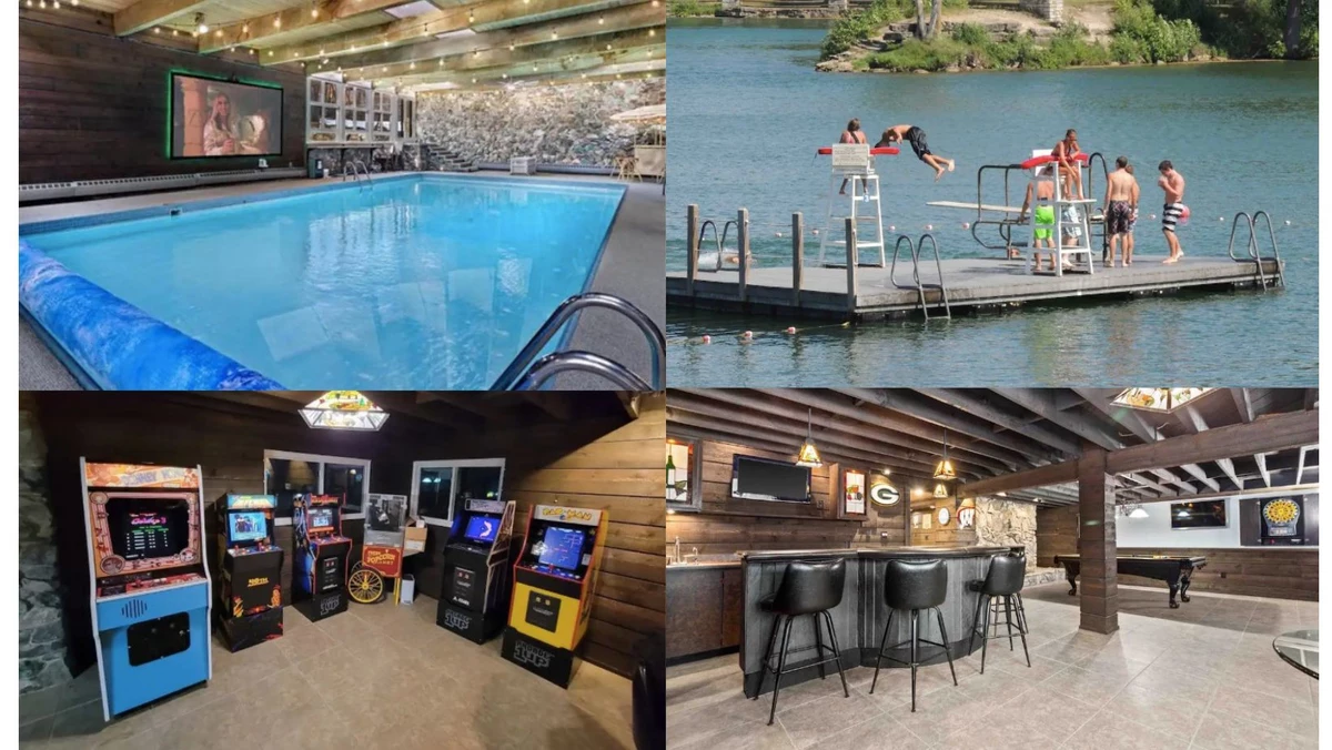 Amazing Wisconsin Airbnb With Indoor Heated Pool A Bar And Arcade