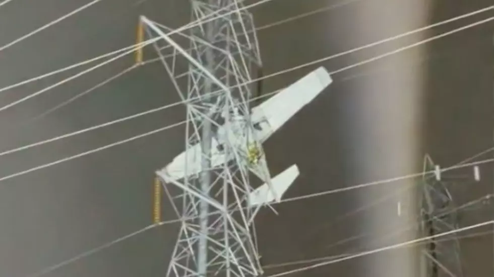 Maryland Plane Hits Power Line Tower, Gets Stuck Suspended 100 feet In Air
