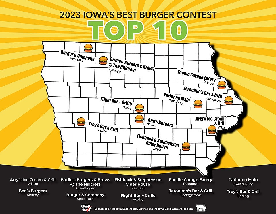 The Top 10 Best Burgers In Iowa Have Been Announced